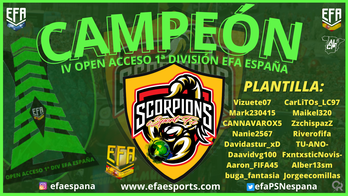 SCORPIONS eSports CAMPEONES!!!